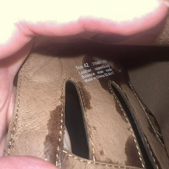 Dansko Demetra Chocolate Brown Peep Toe Teak Vintage Pull Up Sandals 42 US 11.5 - Picture 8 of 9